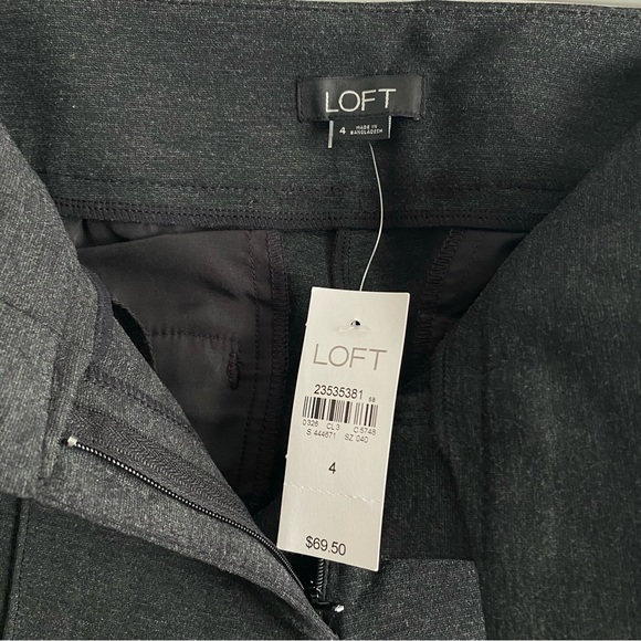 Loft Size 4 Dark Grey Skinny Ponte Pants - Picture 5 of 7